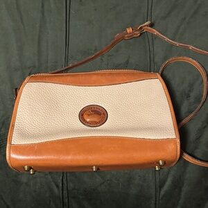 Dooney & Bourke Brown and Cream Crossbody Bag